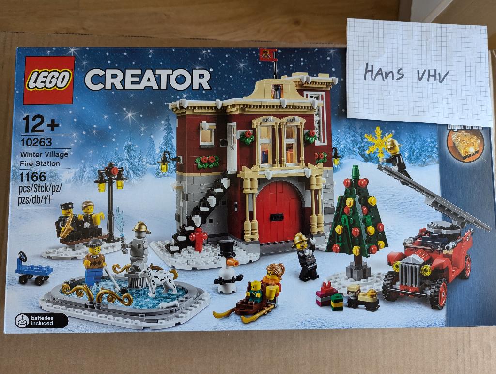 Lego 10263 Winter Fire station Kerst MISB, Kinderen en Baby's, Speelgoed | Duplo en Lego, Lego, Nieuw, Ophalen of Verzenden, Complete set