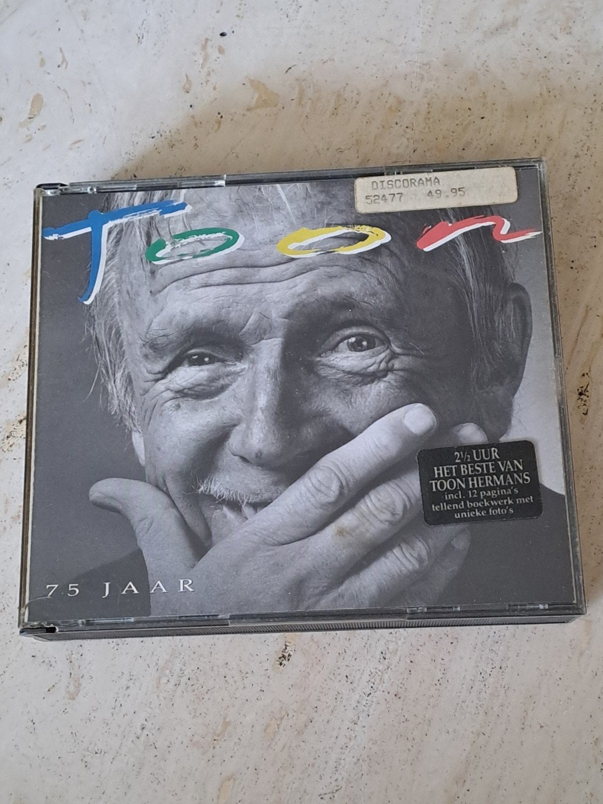 Toon Hermans - 75 Jaar (CD), Ophalen of Verzenden, Gebruikt, Verzamelalbum, Inclusief boekje