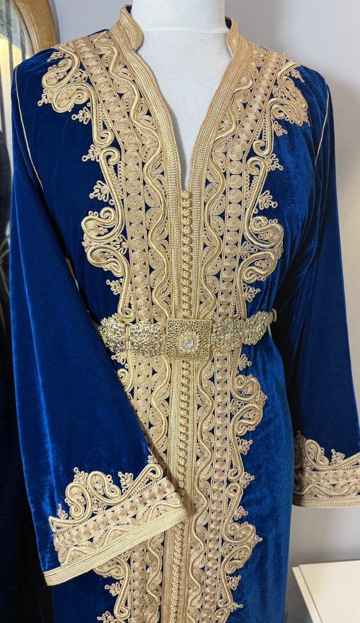 Caftan nieuw mobra M/L, Kleding | Dames, Overige typen, Blauw, Nieuw, Ophalen