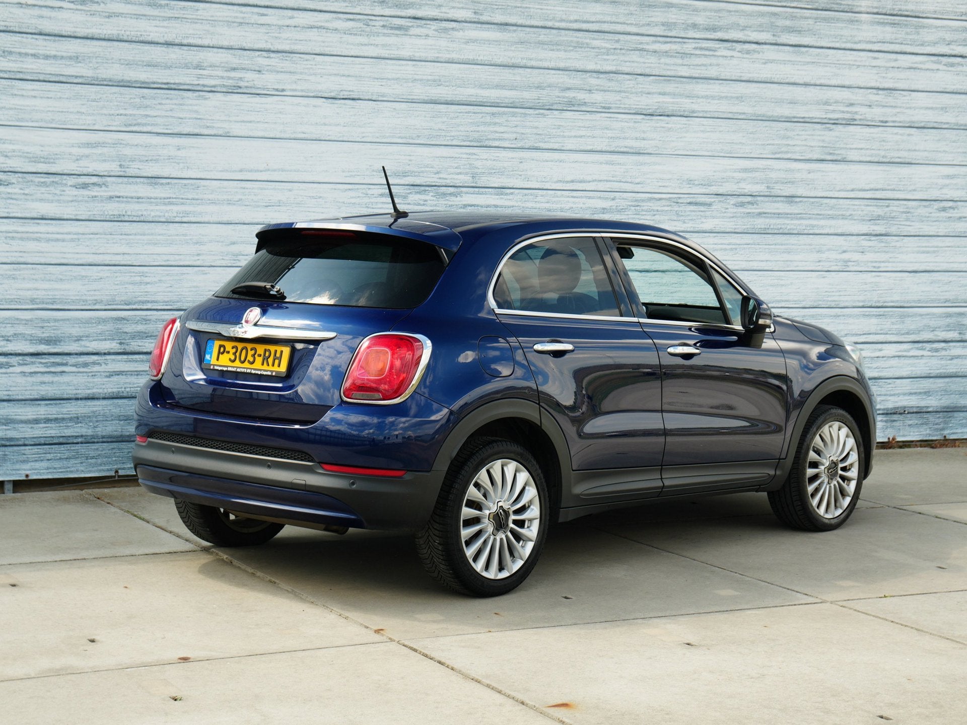Fiat 500 X Cross 1.4 Turbo Opening Edition Leer Xenon Camera, Voorwielaandrijving, Gebruikt, 4 cilinders, Blauw