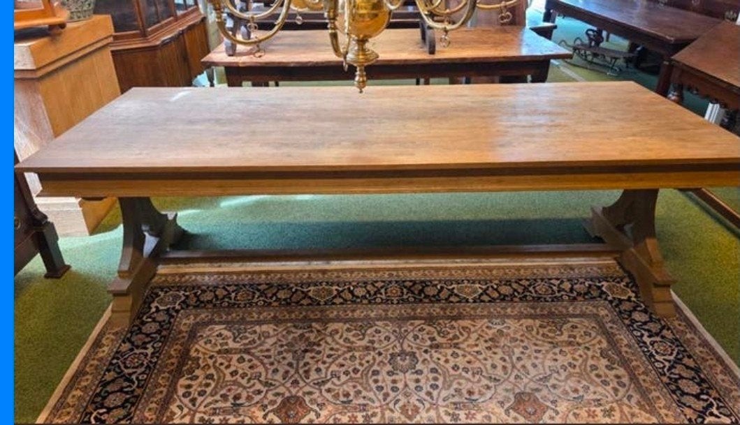 Antieke eikenhouten kloostertafel, Ophalen