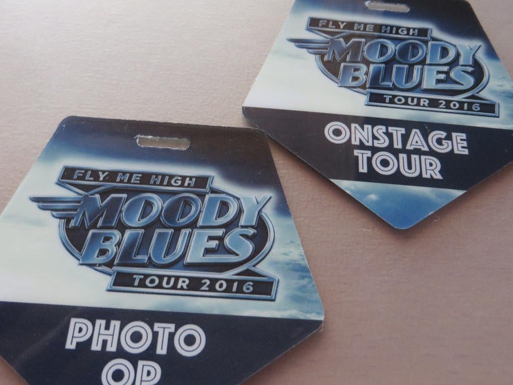 The Moody Blues 2 backstage passen ongebruikt onstage photo, Ducoso, Ophalen of Verzenden, Zo goed als nieuw, Foto of Kaart