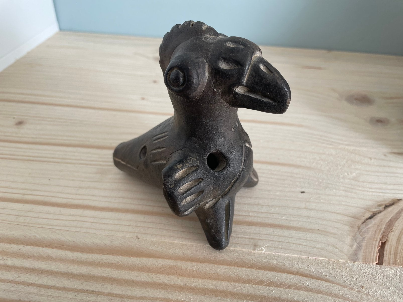 Ocarina vogel | tribal | precolumbiaans Latijns-Amerika, Verzamelen, Beelden en Beeldjes, Ophalen of Verzenden, Zo goed als nieuw