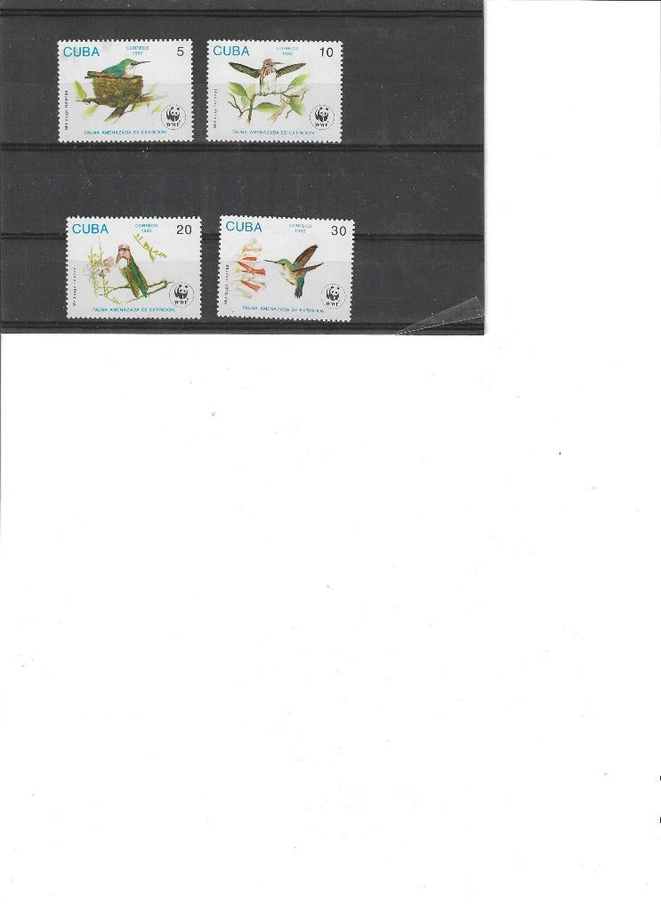 Mi 3589-3592 Vogels. Cuba. Postfris, Ophalen of Verzenden, Postfris, Dier of Natuur