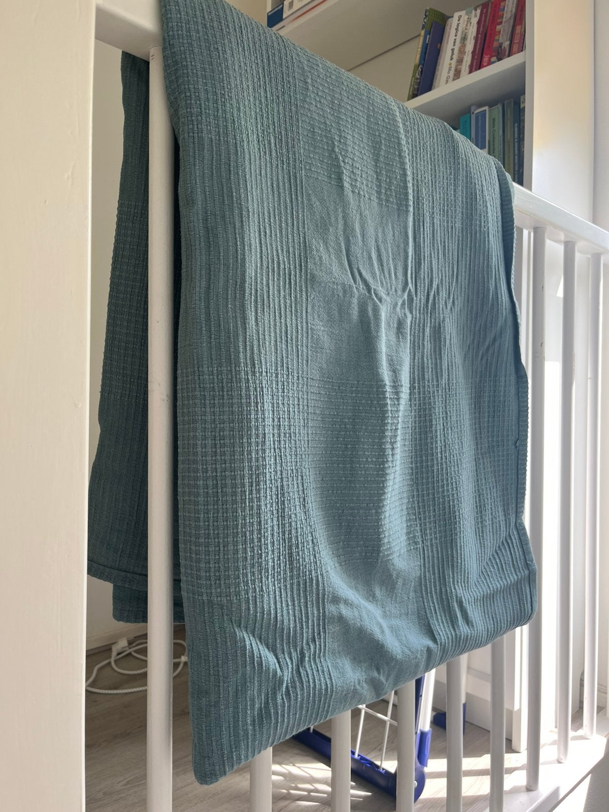 IKEA Indira sprei katoen, Ophalen, Blauw, Zo goed als nieuw, IKEA