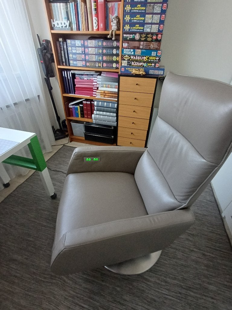 Relax fauiteuil op draaivoet, Gebruikt, Ophalen of Verzenden, Modern, 50 tot 75 cm