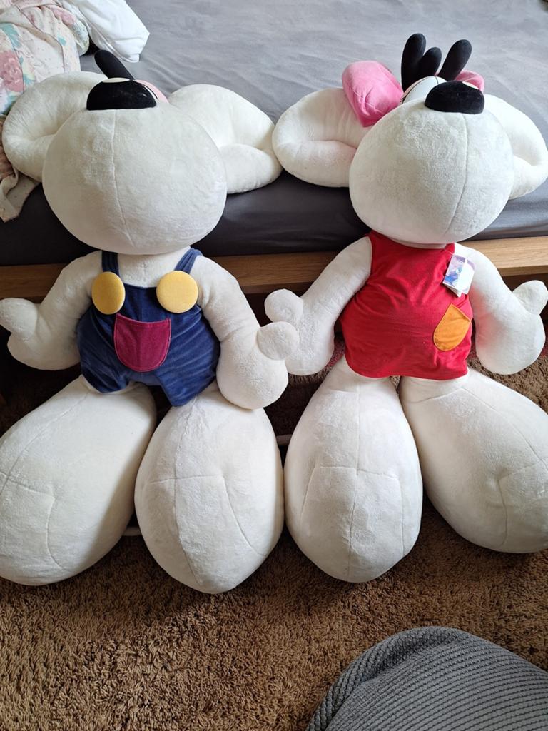 2 hele grote diddles.   Zie info  100 cm, Ophalen, Zo goed als nieuw, Knuffel