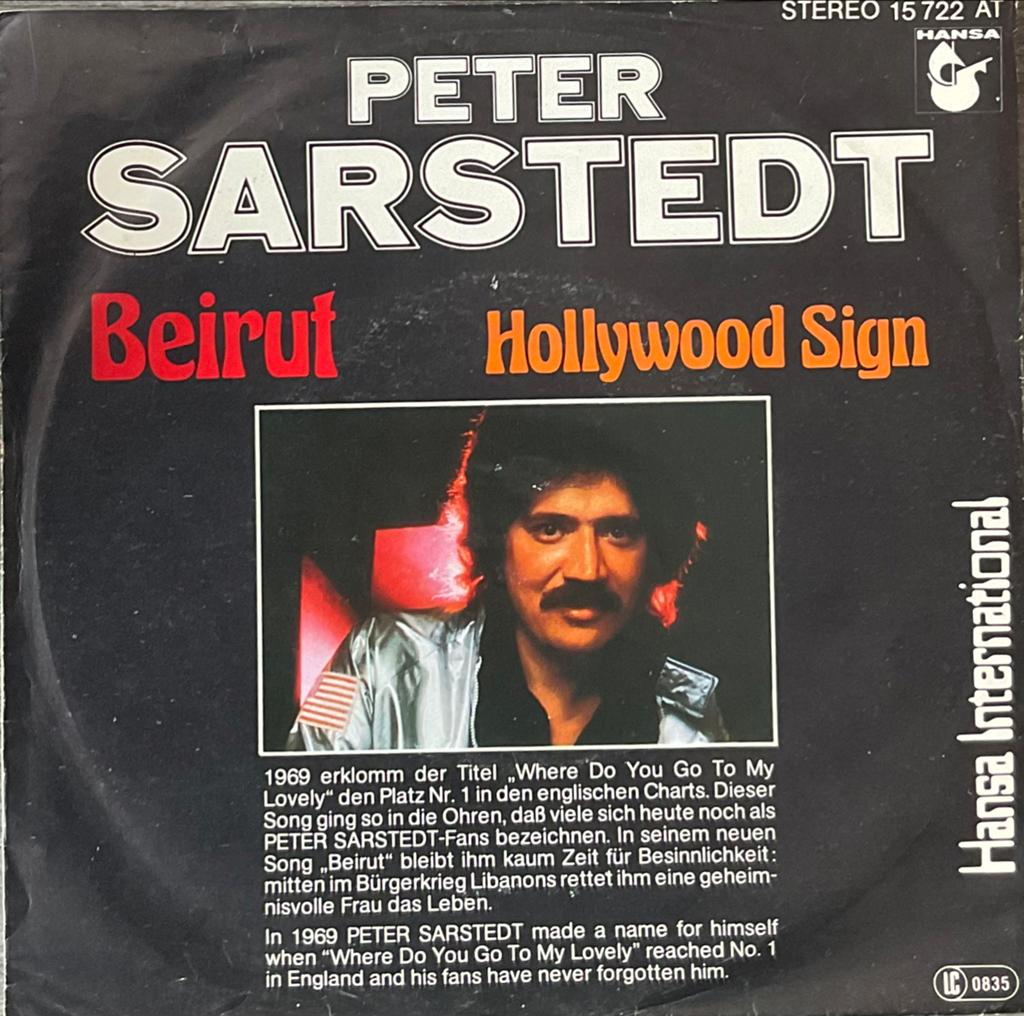 Peter Sarstedt - Beirut (‘78) (Plaat ALS NIEUW) NL Tip, Verzenden, Single