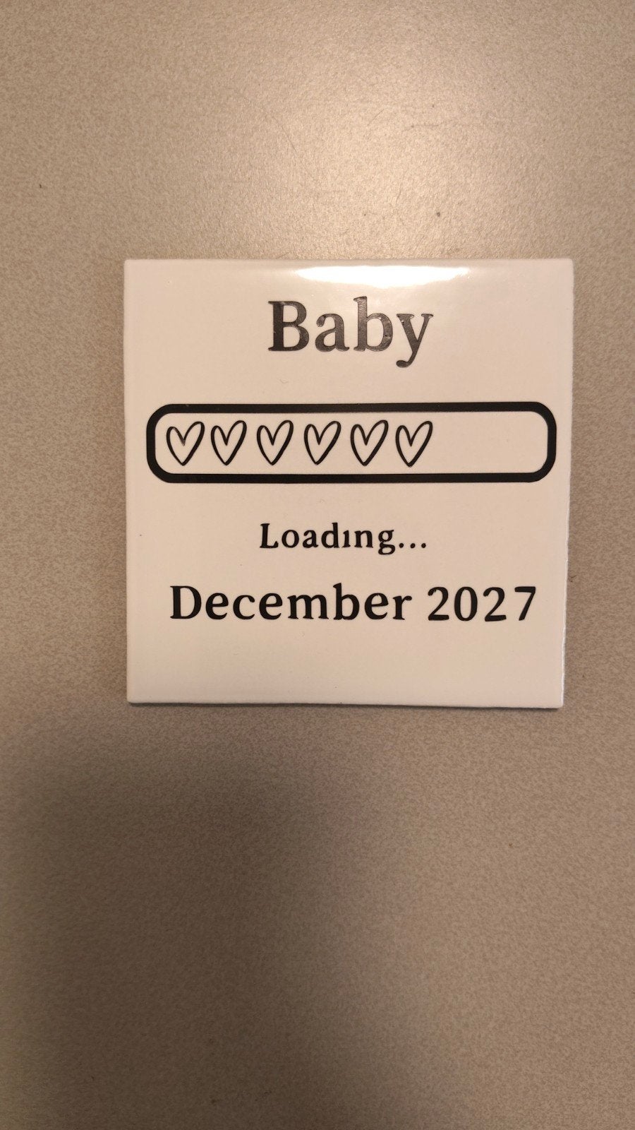 Baby Loading December 2027 - Aankondiging Tegel, Ophalen of Verzenden
