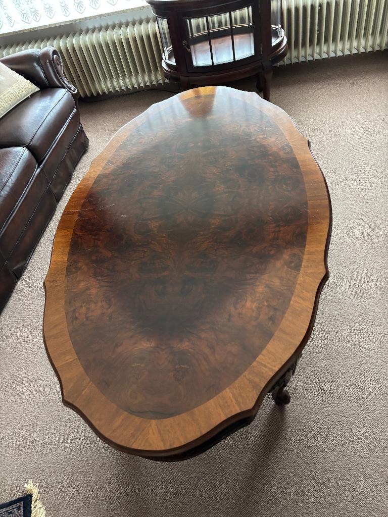 houten salontafel te koop, Ophalen, Gebruikt, 100 tot 150 cm, 50 tot 100 cm