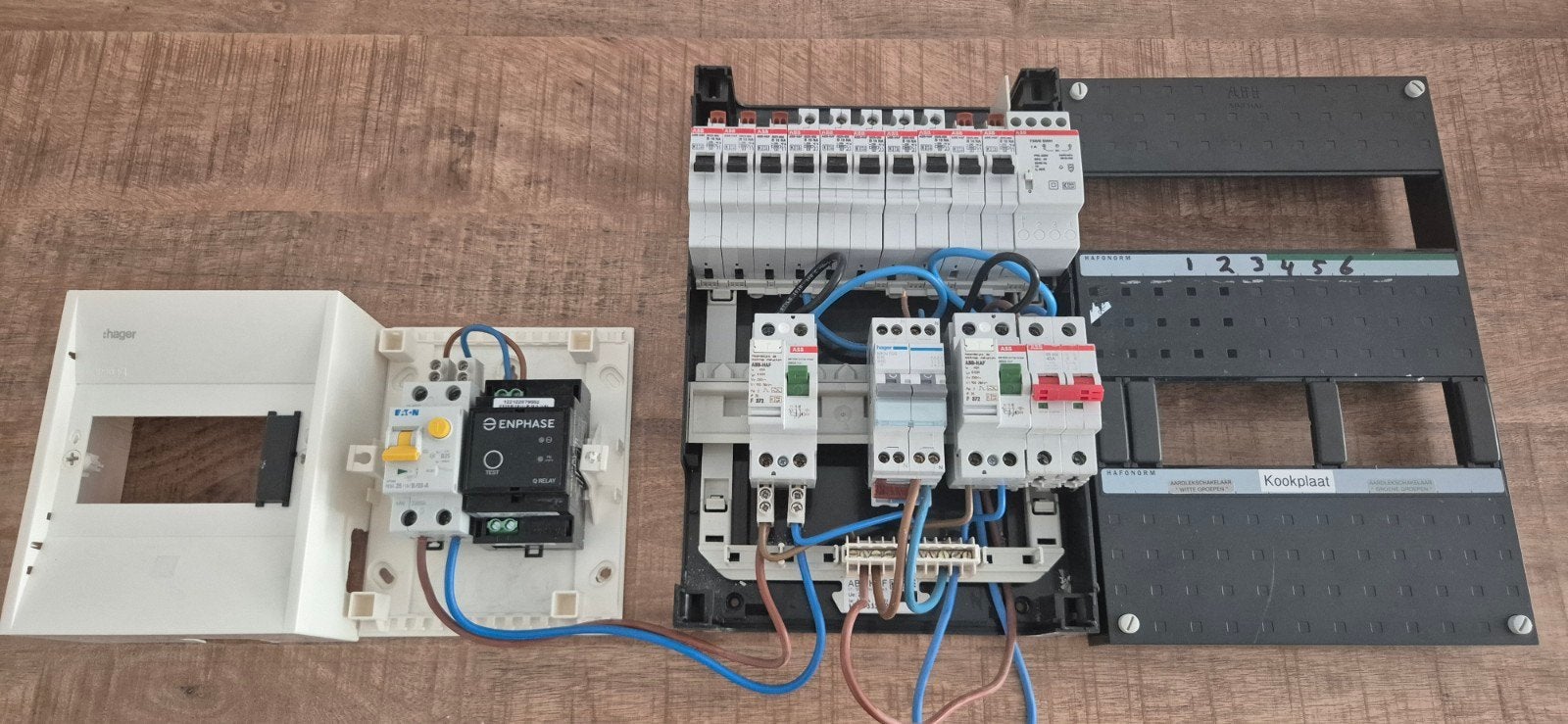 Complete ABB Groepenkast met Enphase Q-Relais, Ophalen of Verzenden, Gebruikt, ABB, Groepenkast