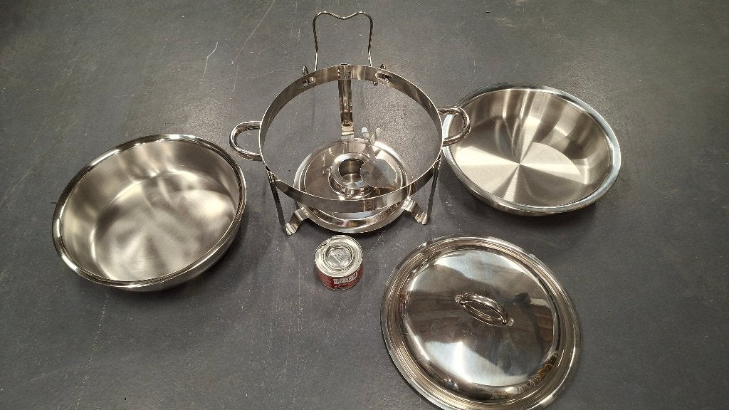TGFF au bain marie bak 30cm met gel RVS Warmhoudbak., ., Nieuw, Ophalen of Verzenden, .