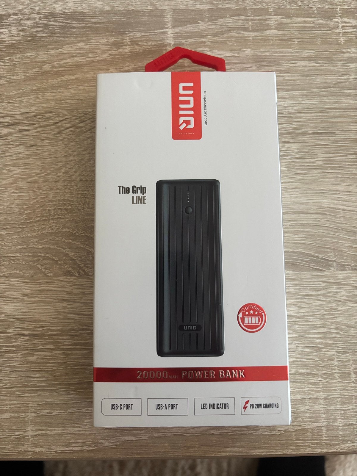 UNiQ 20000mAh Power Bank - The Grip Line, Ophalen of Verzenden, Nieuw