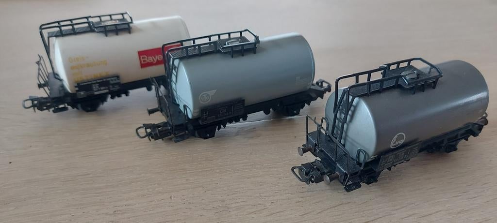 Märklin DB/VTG/EVA/Bayer olietankwagens 4642,4645,4647, Hobby en Vrije tijd, Modeltreinen | H0, Ophalen of Verzenden