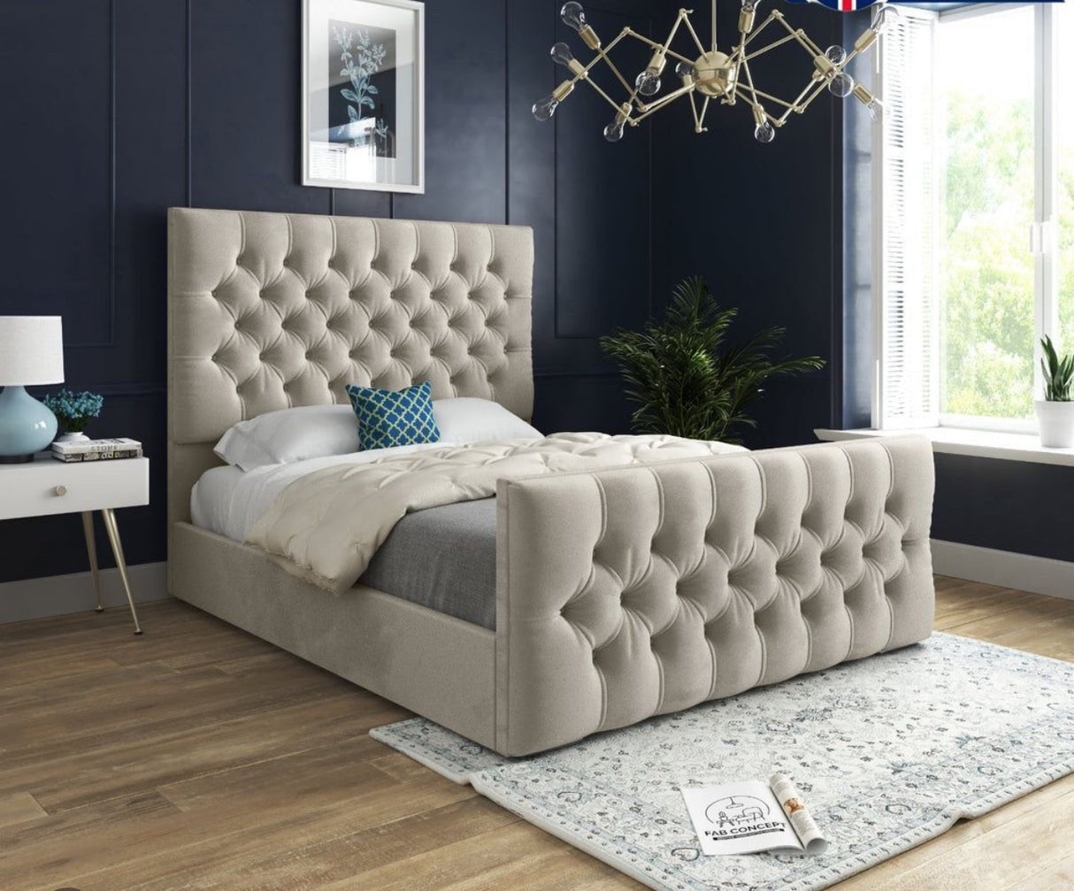 Nieuwe Florida bed grijs, gratis bezorgd, Verzenden, Nieuw, Tweepersoons, Florida