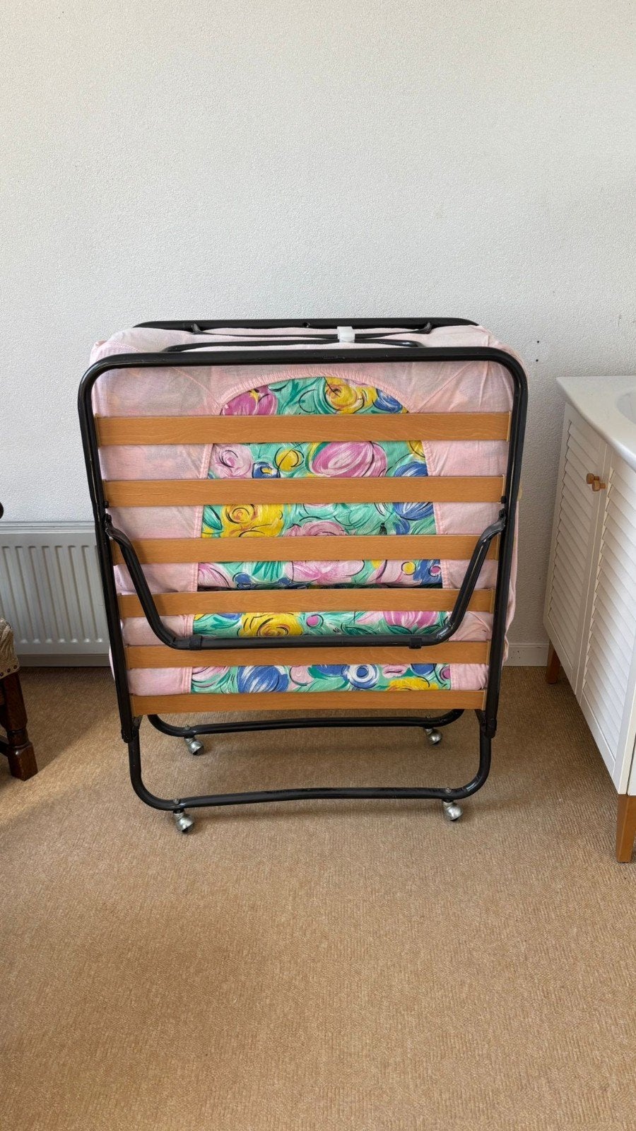 Opklapbed 190x90 - Handig en ruimtebesparend, Ophalen, Gebruikt, 90 cm, Eenpersoons