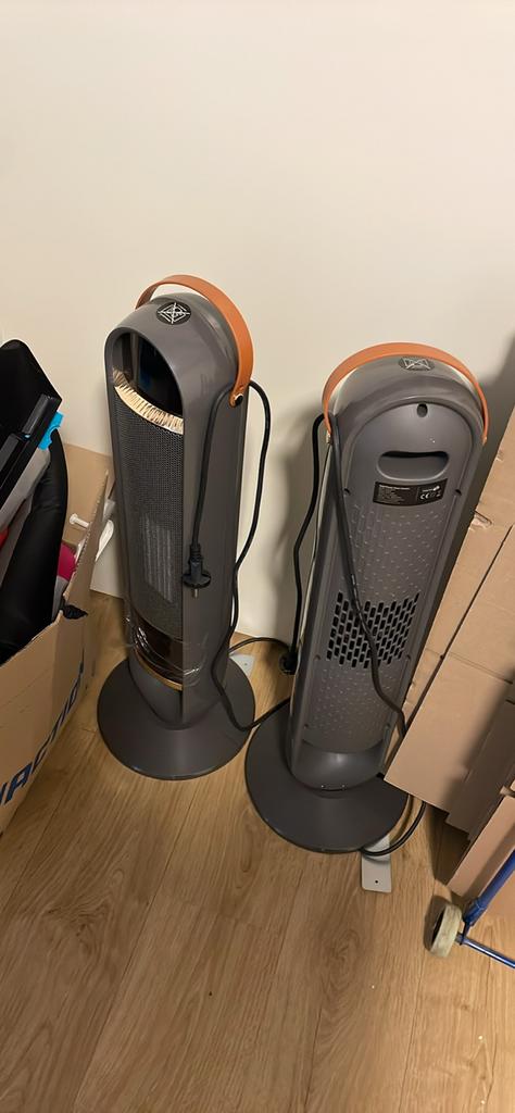 2 Sinji verwarmingstorens met afstandsbedieningen, Ophalen, Gebruikt, Overige typen, Minder dan 60 cm
