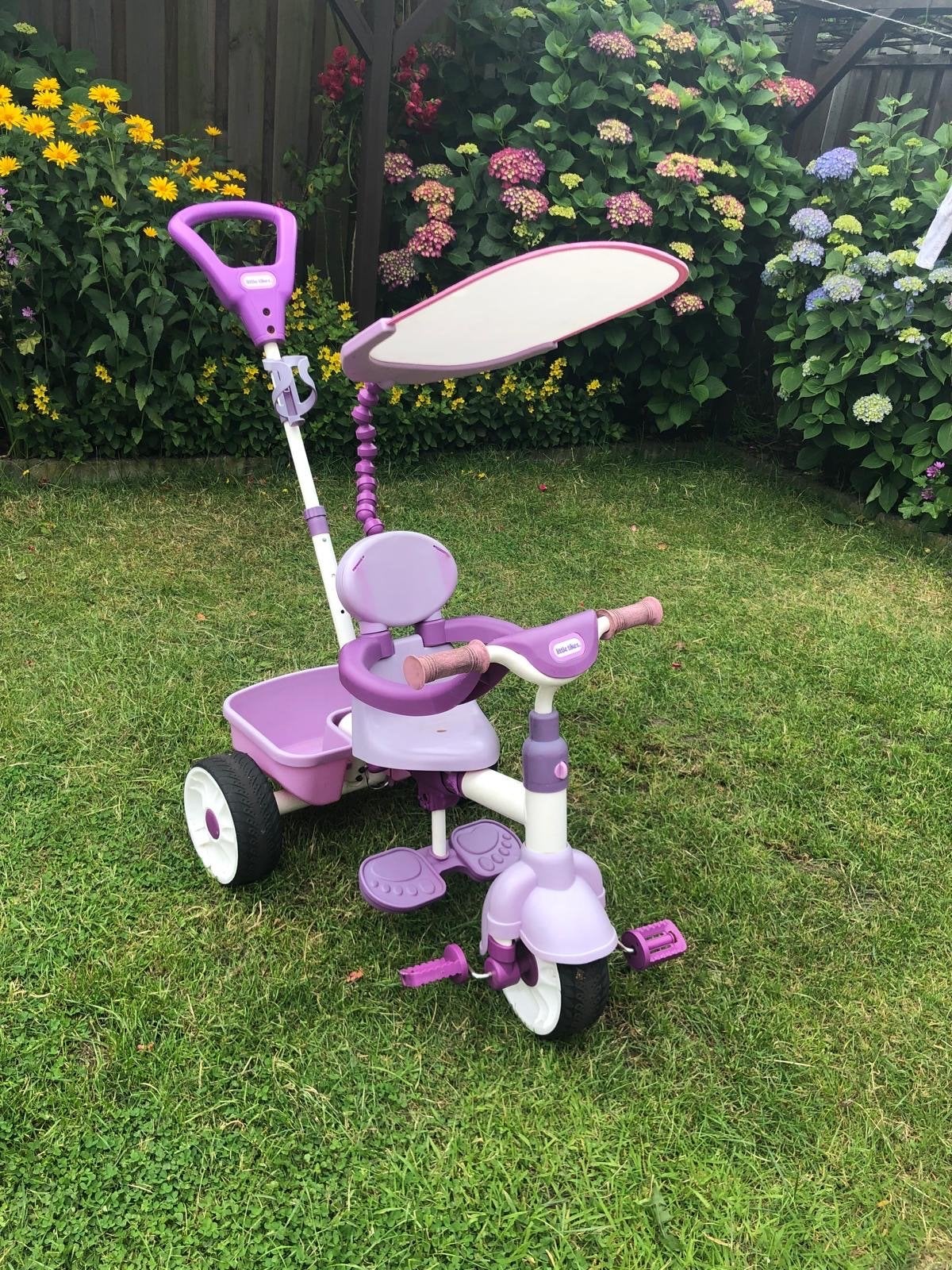 Kinderfiets met zonwerende bescherming instelbaar, Ophalen of Verzenden, Gebruikt, Terugtraprem, Minder dan 16 inch