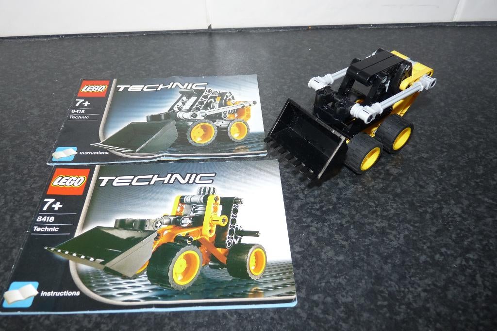 Lego Technic 8418 Mini loader incl boekjes, Lego, Ophalen of Verzenden, Zo goed als nieuw, Technic