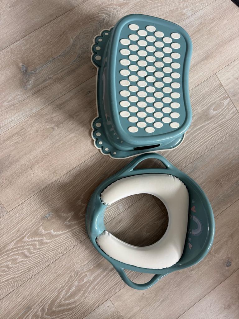 2x WC bril verkleiner met opstapje - ideaal voor zindelijkhe, Ophalen of Verzenden, Gebruikt