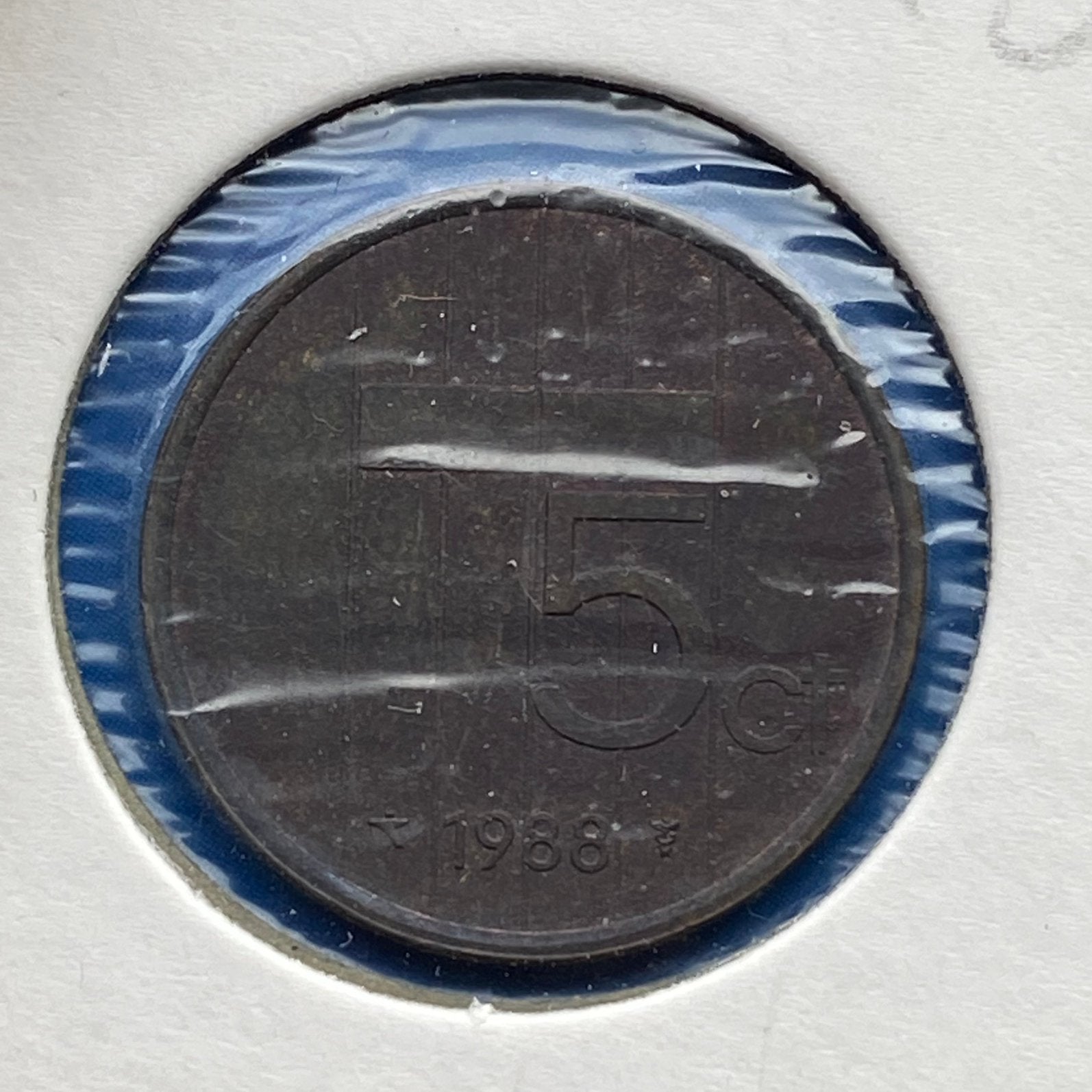 5 Cent / Stuiver uit 1988 van Beatrix, Verzenden, Koningin Beatrix, 5 cent, Losse munt