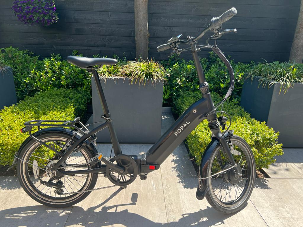 Popal E-Folt Vouwfiets - Compact en Elektrisch, 20 inch of meer, Velgrem, Versnellingen, Zo goed als nieuw