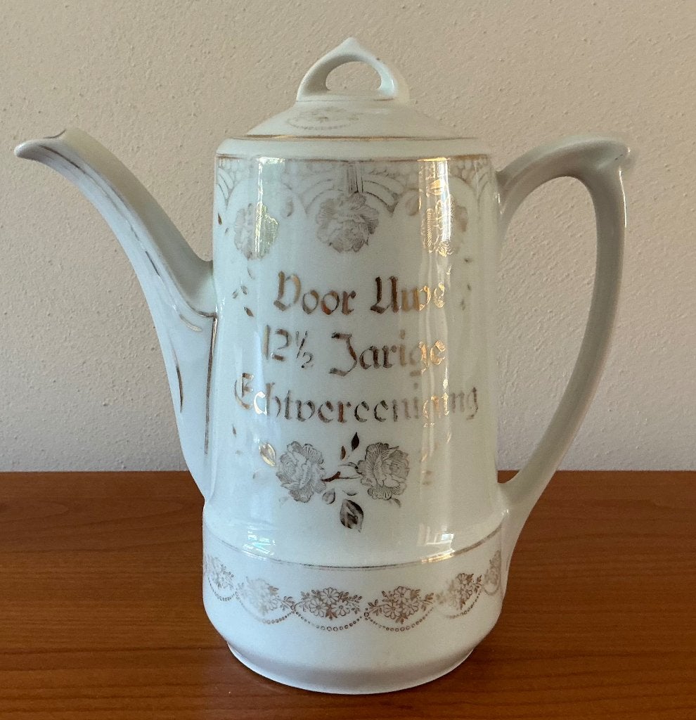 Koffiepot voor uw 12 1/2 jarig echtvereeniging, Ophalen of Verzenden