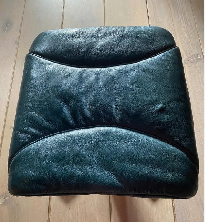 Leren voetenbankje van LeatherWorld, Ophalen, Klassiek, 50 tot 75 cm, Zo goed als nieuw