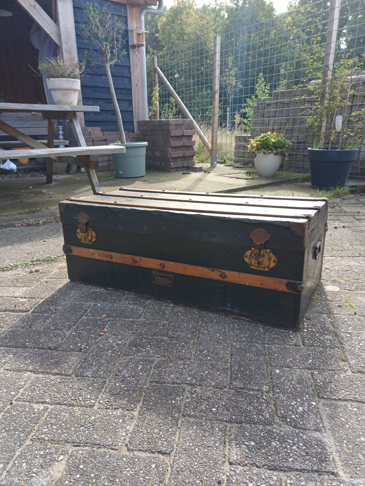 Oude Brocante Kist, Antiek en Kunst, Ophalen