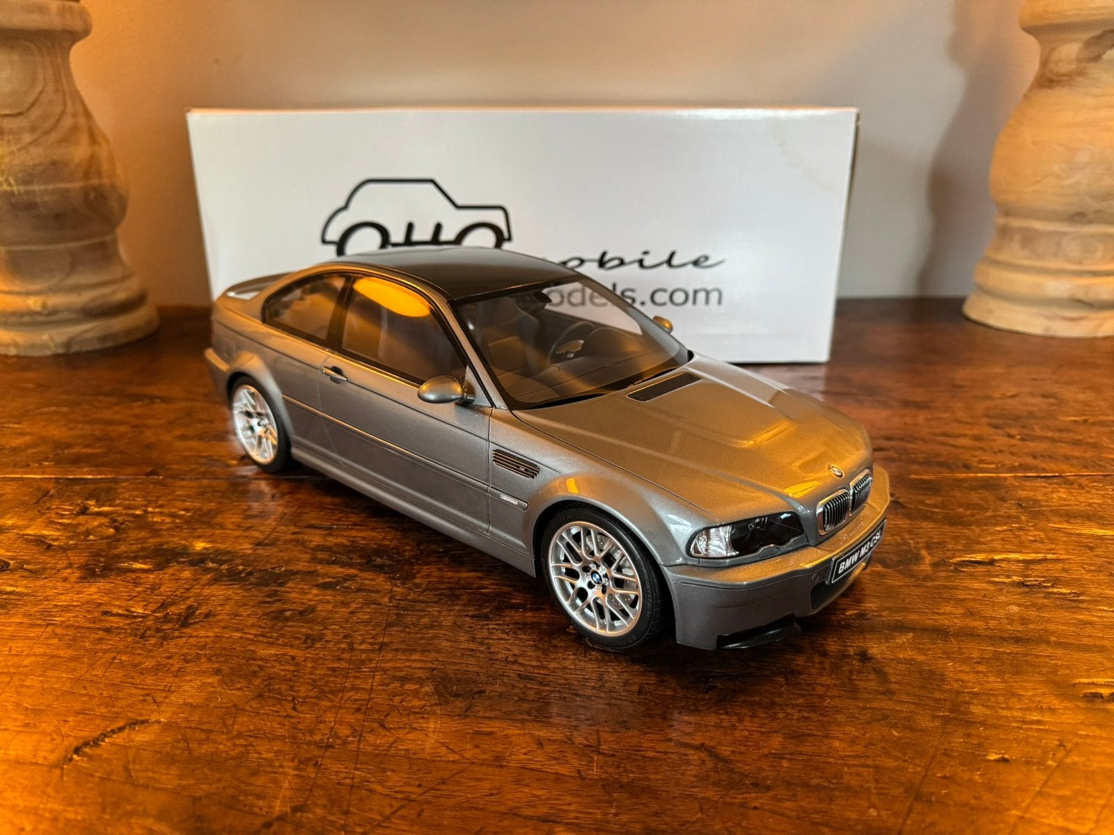 BMW E46 M3 CSL Schaalmodel 1:12 - Otto Mobile (813/2000), Ophalen of Verzenden, Zo goed als nieuw, 1:9 t/m 1:12, Auto