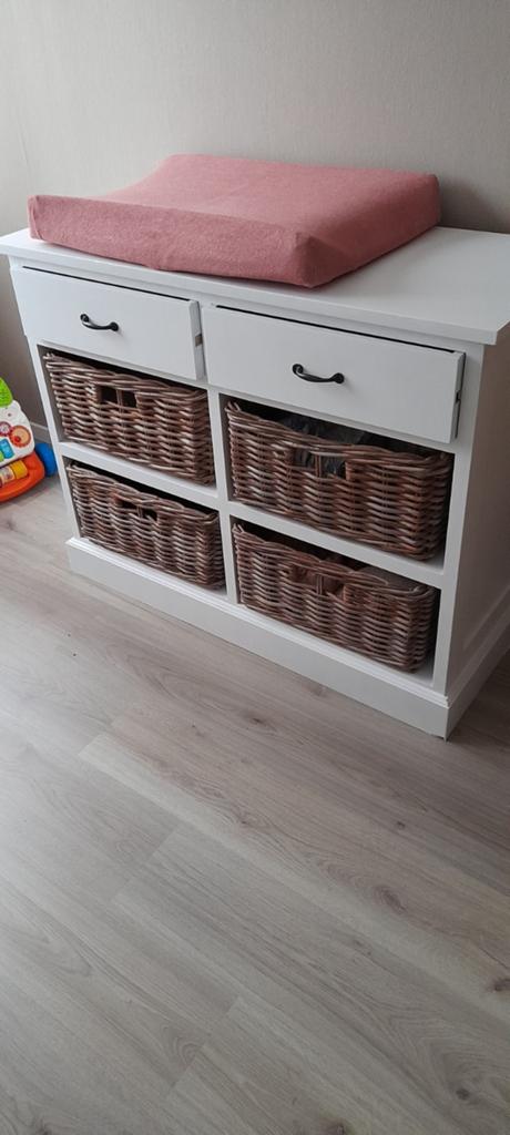 Commode met rieten manden, Minder dan 50 cm, Ophalen, Minder dan 90 cm, 100 cm of meer