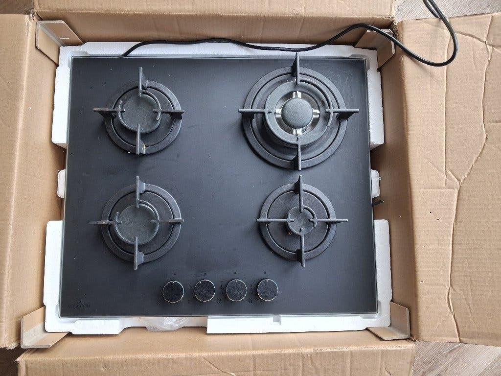 Klarstein Gaskookplaat (propaan / aardgas), Witgoed en Apparatuur, Kookplaten, Ophalen, 4 kookzones, Zo goed als nieuw, Inbouw