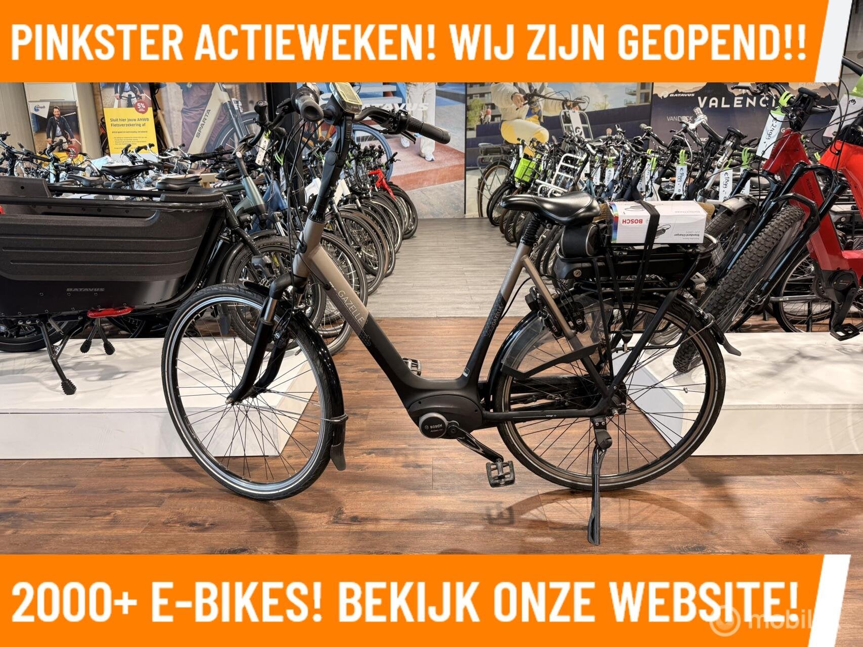 Groot aanbod elektrische fietsen €1000–€1499 gazelle f, Fietsen en Brommers, Elektrische fietsen, Overige merken