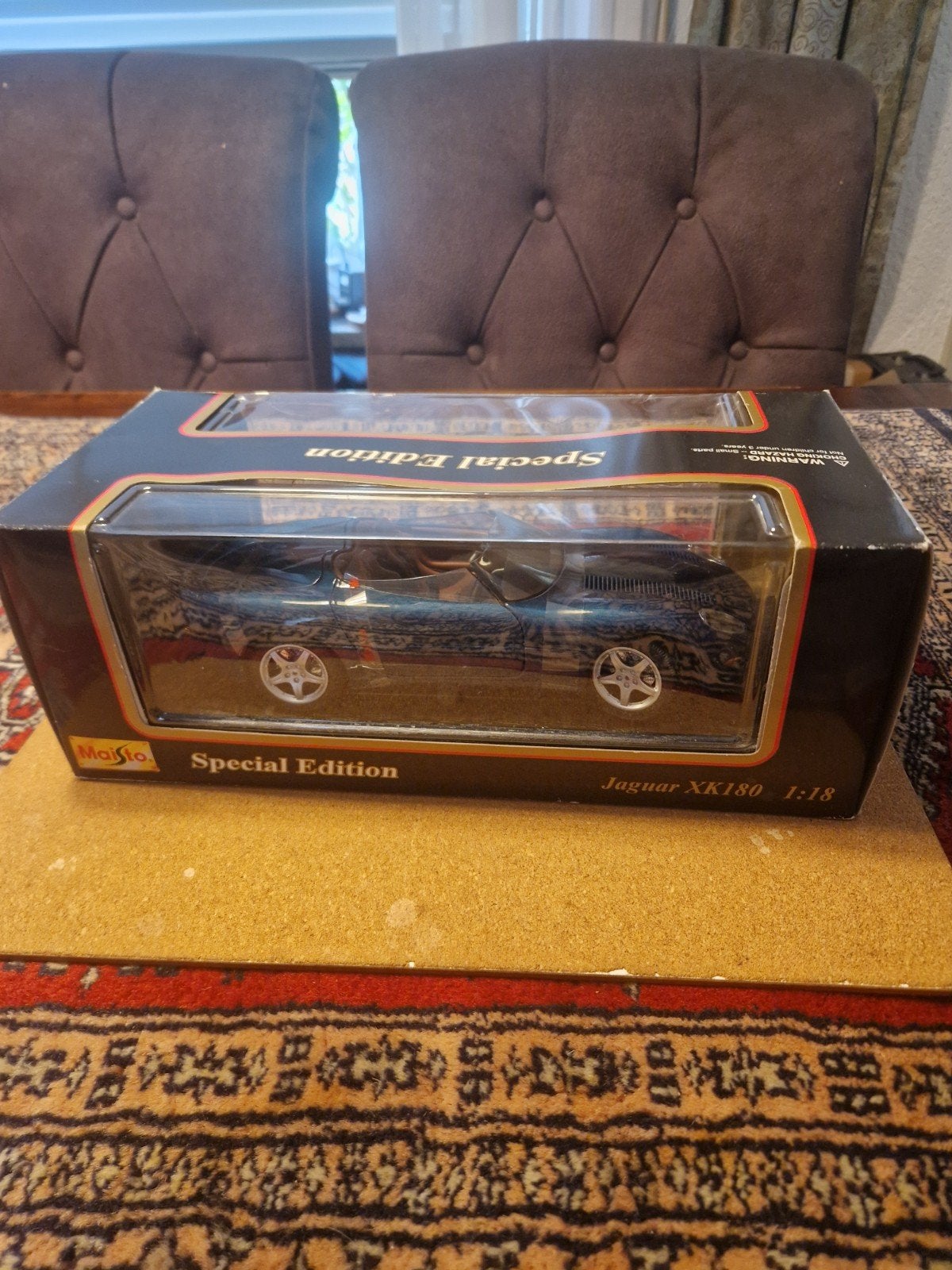 Maisto model jaguar XK 180 1998 Cocept car  1:18  zeldzaam, Ophalen of Verzenden, Zo goed als nieuw, Maisto
