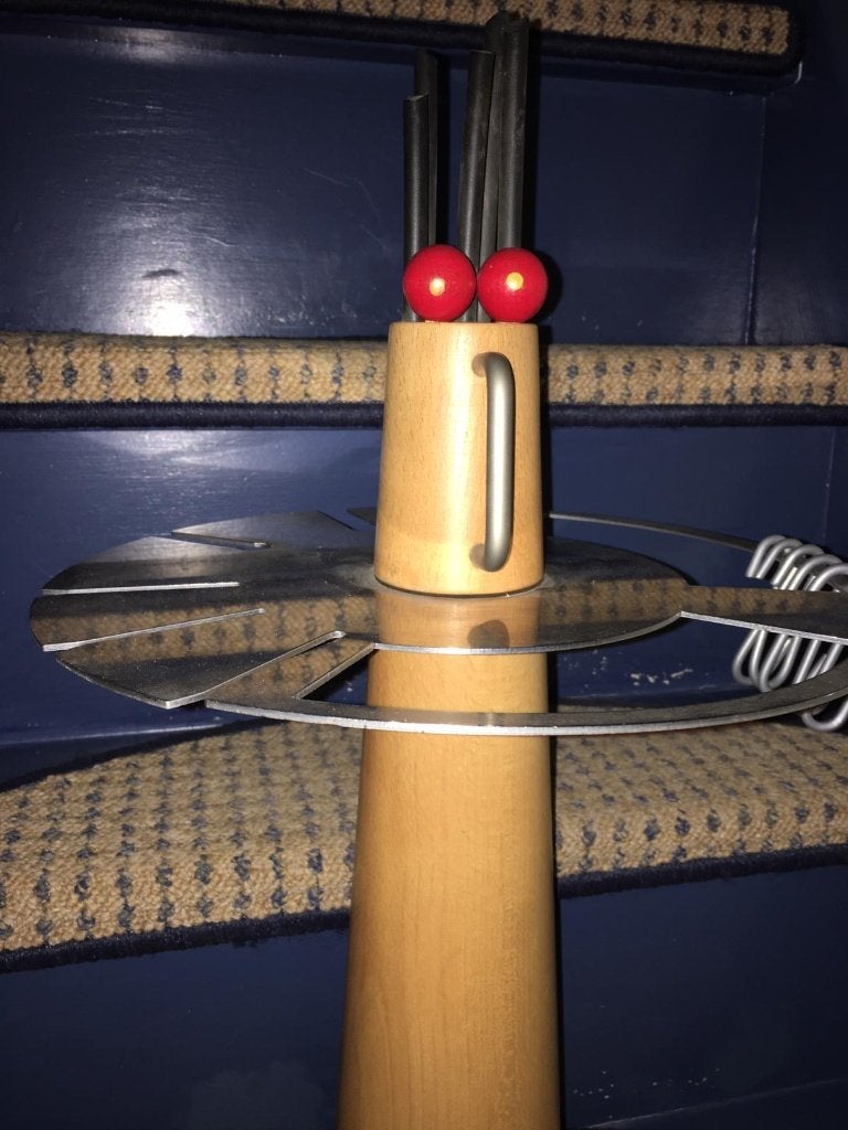 Keukenhulp Rek Mannetje hout en metaal buitenkeuken, Ophalen