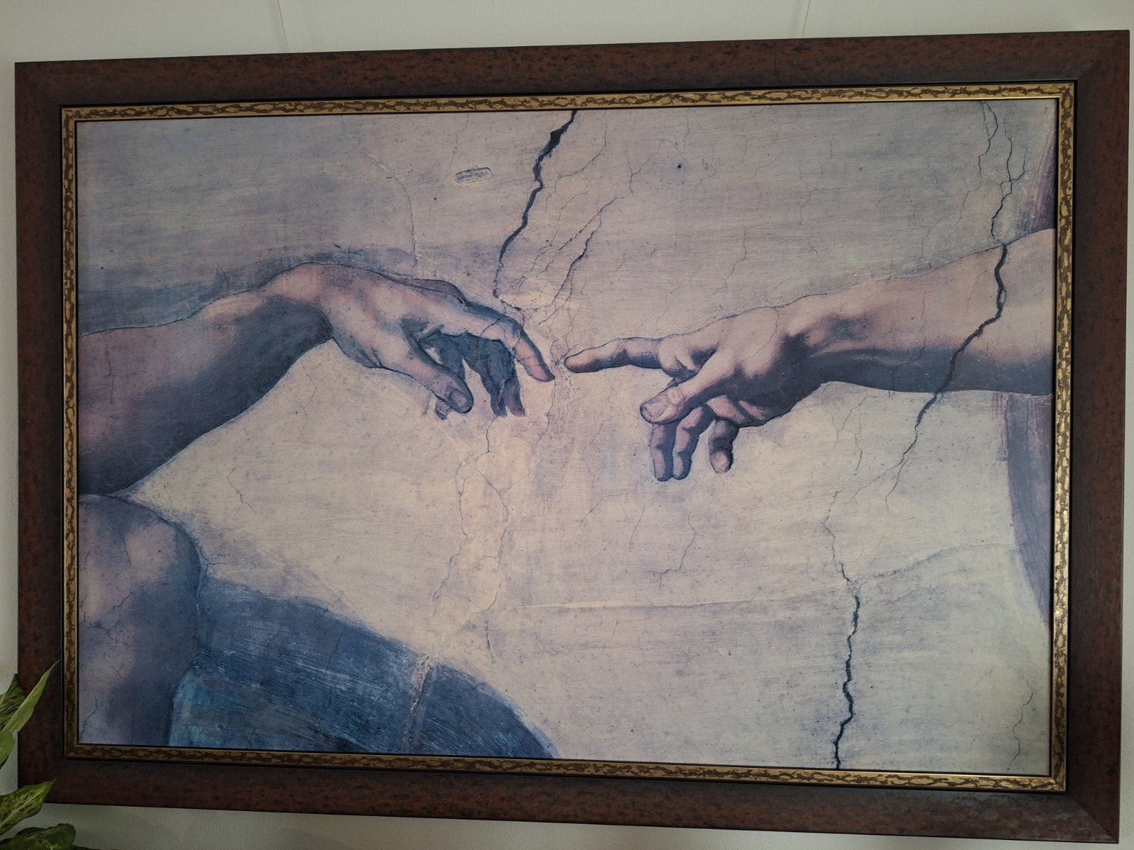 Reproductie 'De Schepping van Adam' - 134x94cm, Ophalen of Verzenden