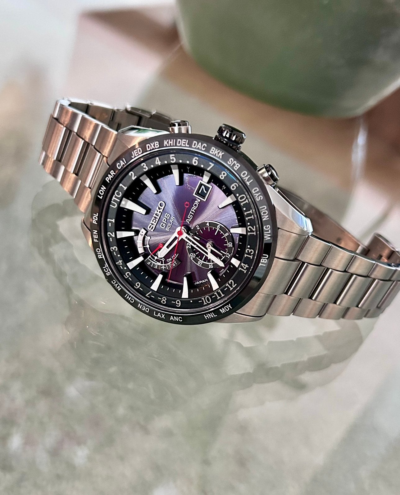 Seiko Astron SAST015 uitstekende staat met garantiekaart, Gebruikt, Polshorloge, Overige materialen, Ophalen of Verzenden