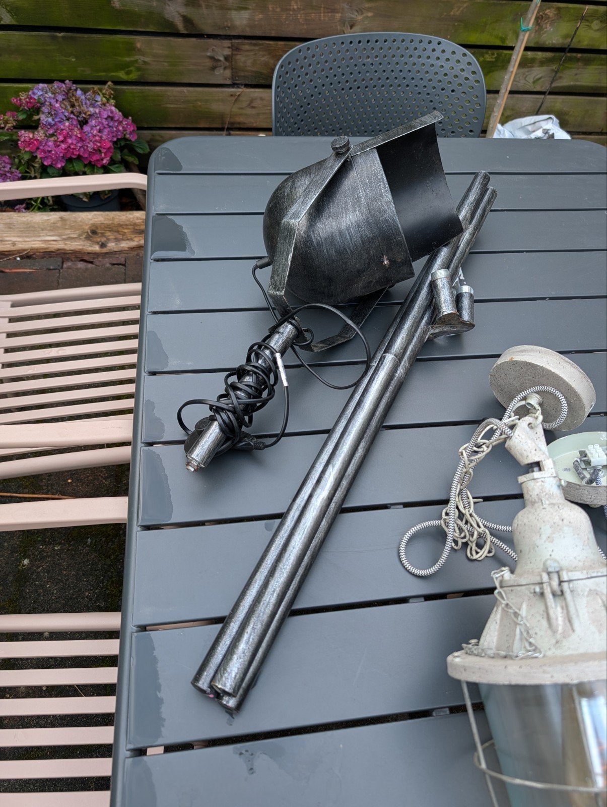 Stoere Industriële Spotlight / Studiolamp – Vintage Look, Ophalen of Verzenden, Gebruikt, Industrieel, Vintage