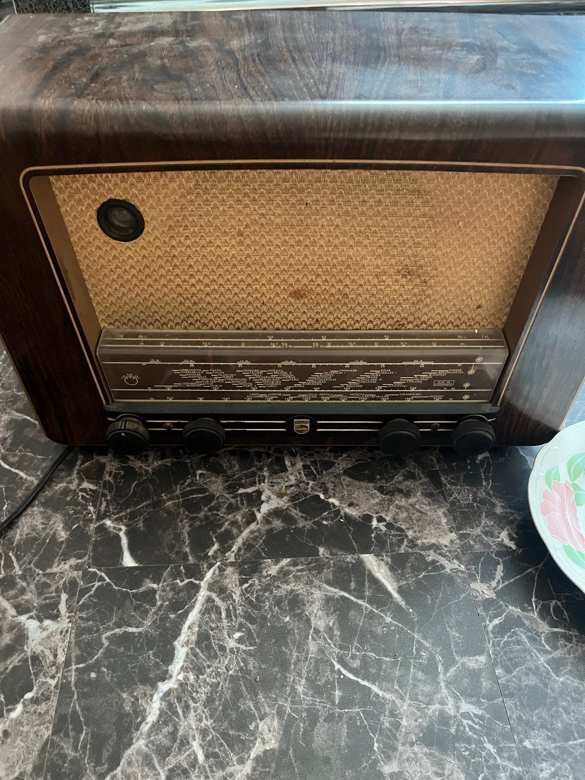 Vintage Philips buizenradio - Jaren '50, Antiek en Kunst, Antiek | Tv's en Audio, Ophalen of Verzenden
