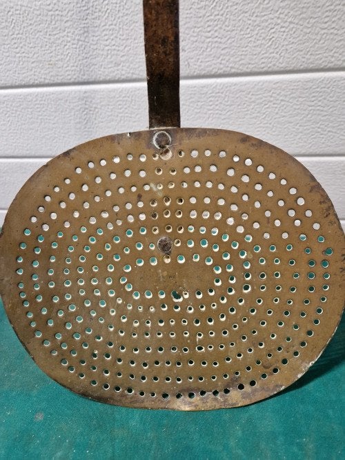 schuimspaan vintage messing groot, Ophalen of Verzenden, 'T Olde Gre-j, Info@toldegrej.nl, Endepoelstraat 20f Didam