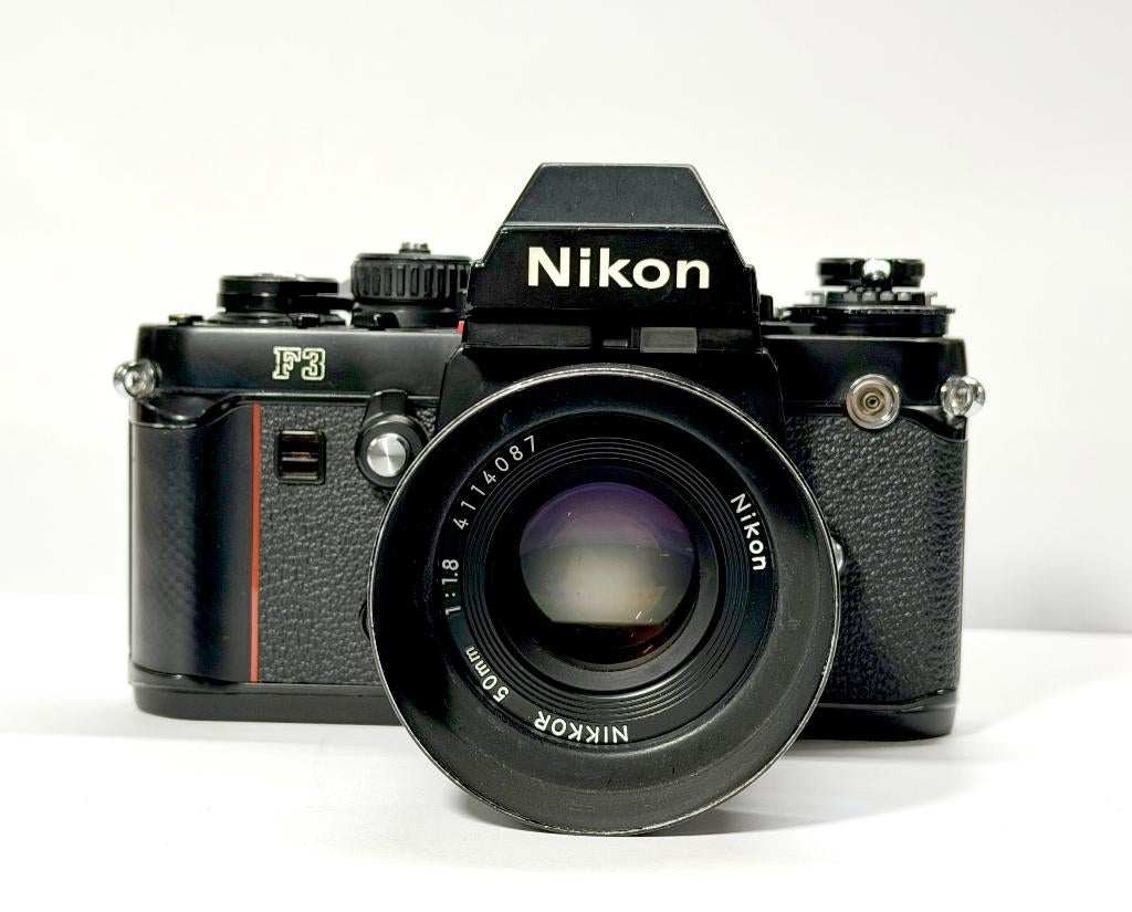 Nikon F3 + Nikkor 50mm 1.8, Ophalen of Verzenden, Gebruikt, Spiegelreflex, Nikon