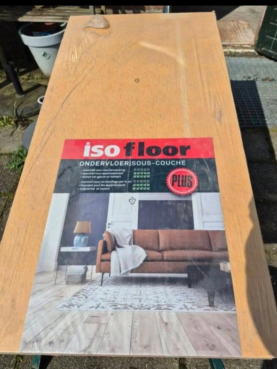 2 pak ondervloerplaten isofloor nog nieuw in verpakking, Ophalen, Nieuw, Laminaat
