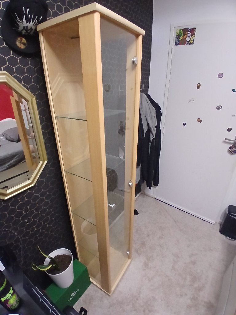 Vitrine kast, Ophalen, Minder dan 50 cm, Gebruikt, Glas