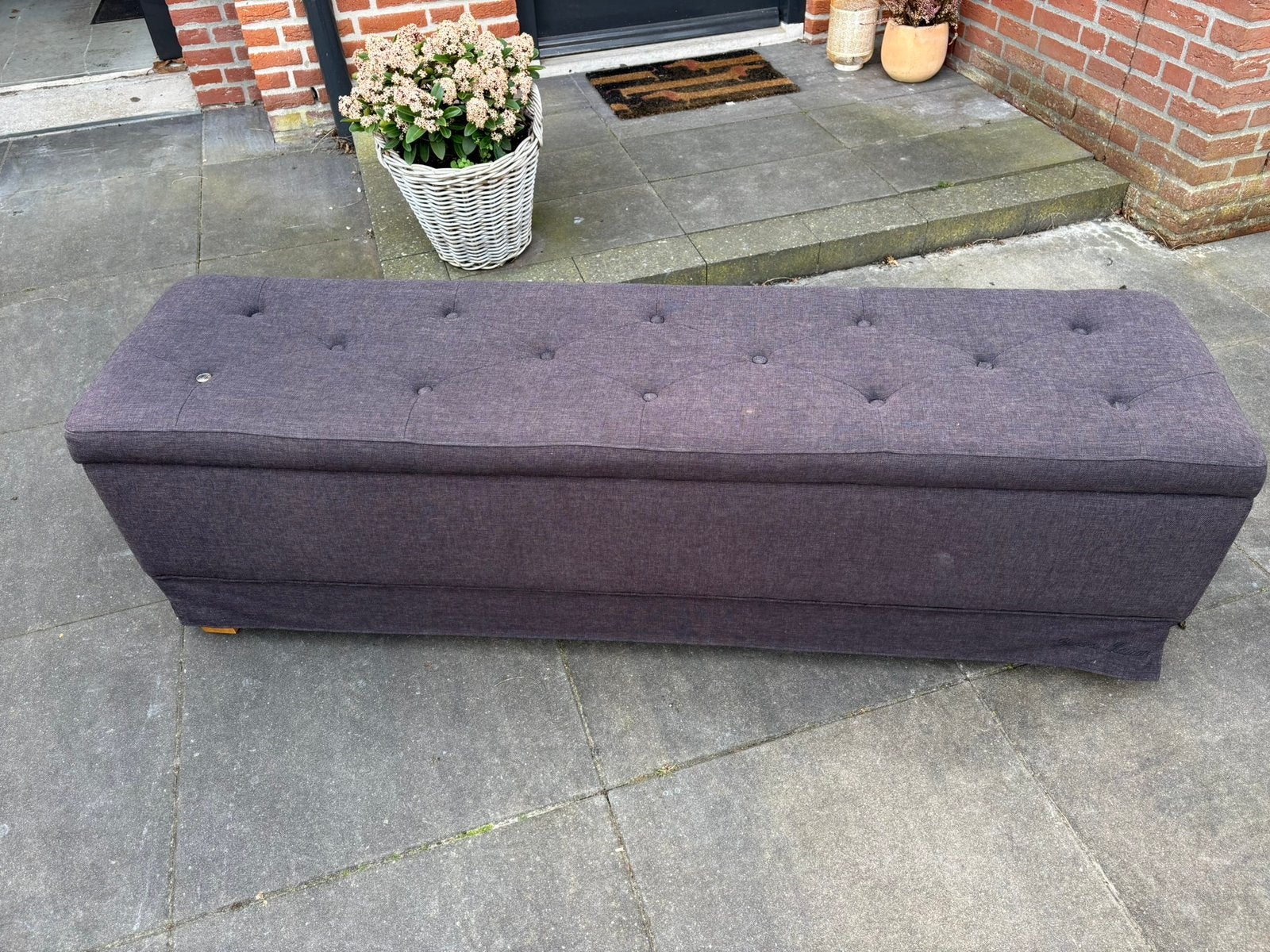 Rivièra Maison The club Bench halbankje / bedbankje, Ophalen, Minder dan 50 cm, Gebruikt, 125 cm of meer