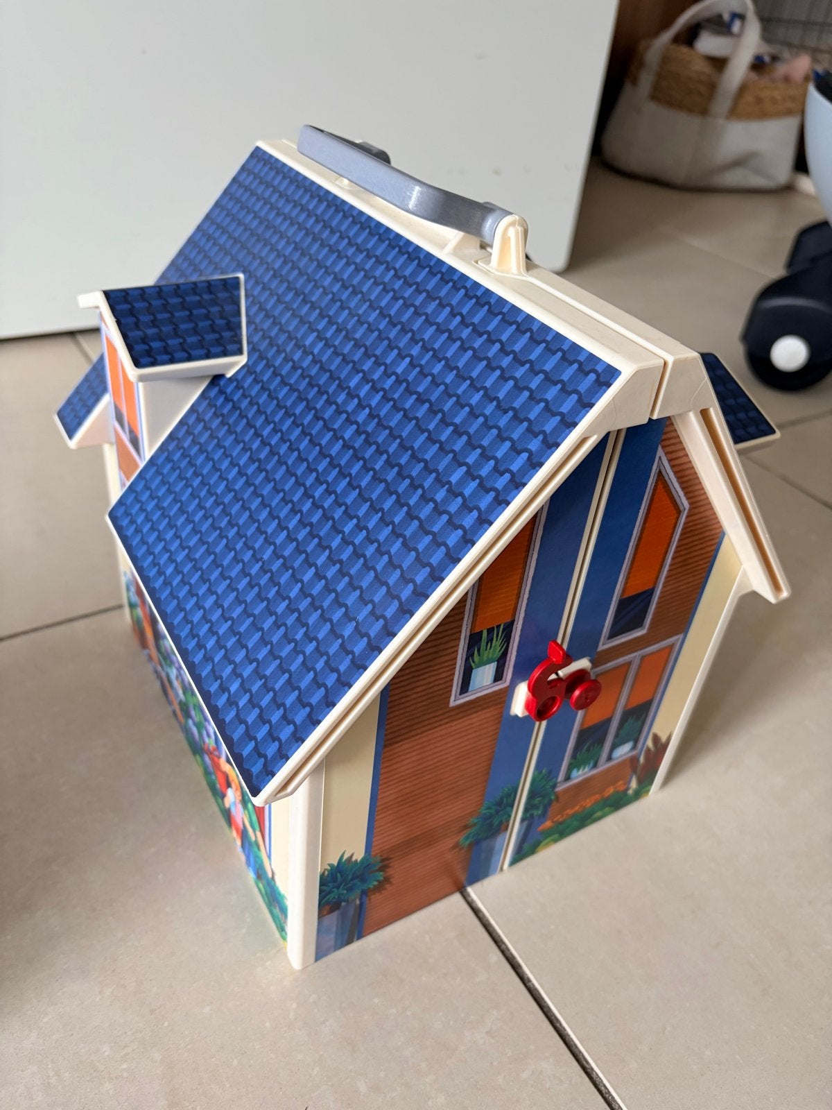 Playmobil Draagbaar Poppenhuis Compleet met Meubels en Poppe, Ophalen of Verzenden, Zo goed als nieuw, Complete set, Gebouw
