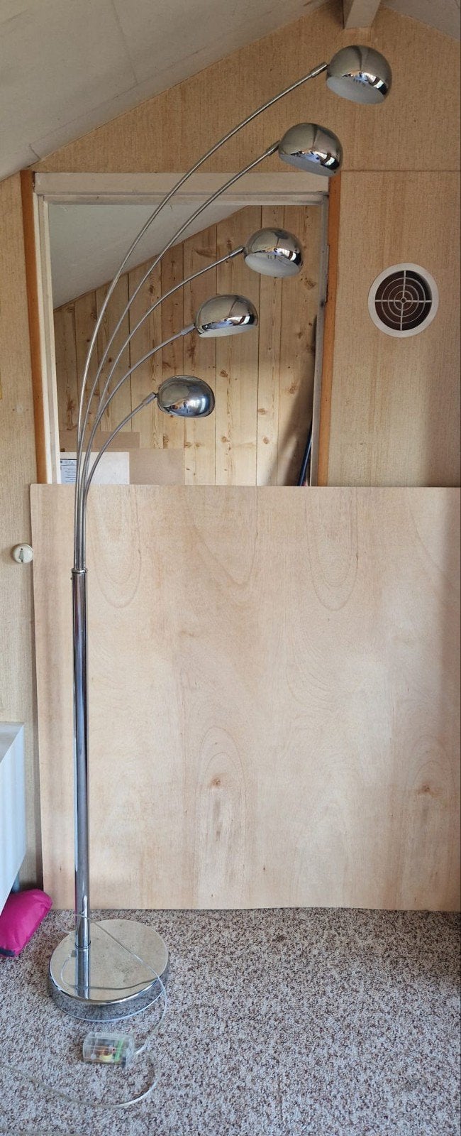 Booglamp five fingers chroom, Ophalen, Gebruikt, 150 tot 200 cm