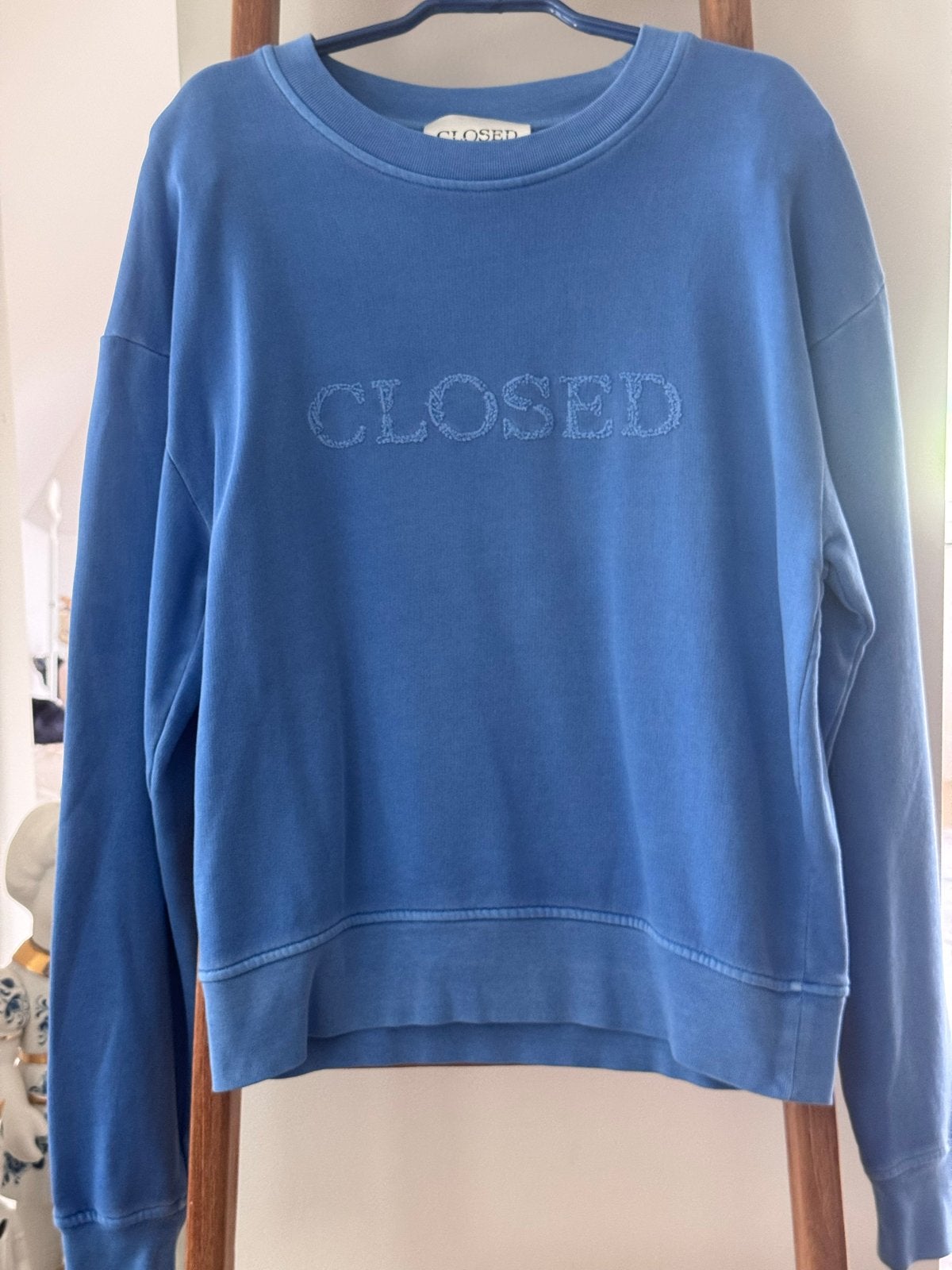 Closed sweater blauw maat L, Kleding | Dames, Truien en Vesten, Verzenden, Zo goed als nieuw, Maat 42/44 (L), Blauw