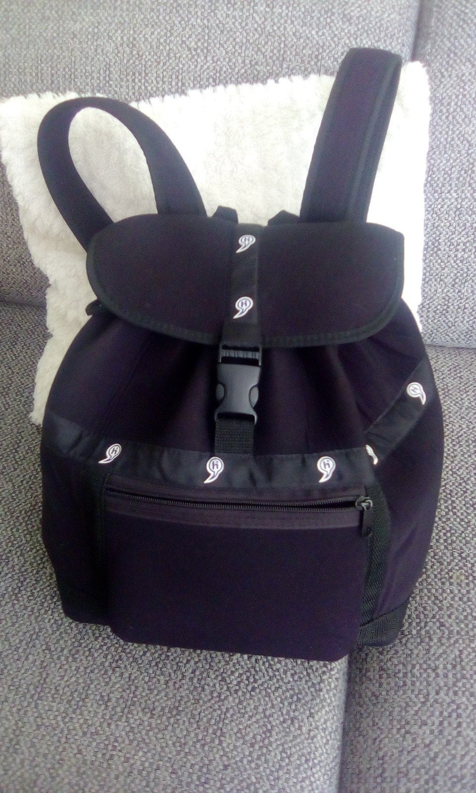 Zwarte rugtas, Ophalen, Zo goed als nieuw, Overige merken, 30 tot 45 cm