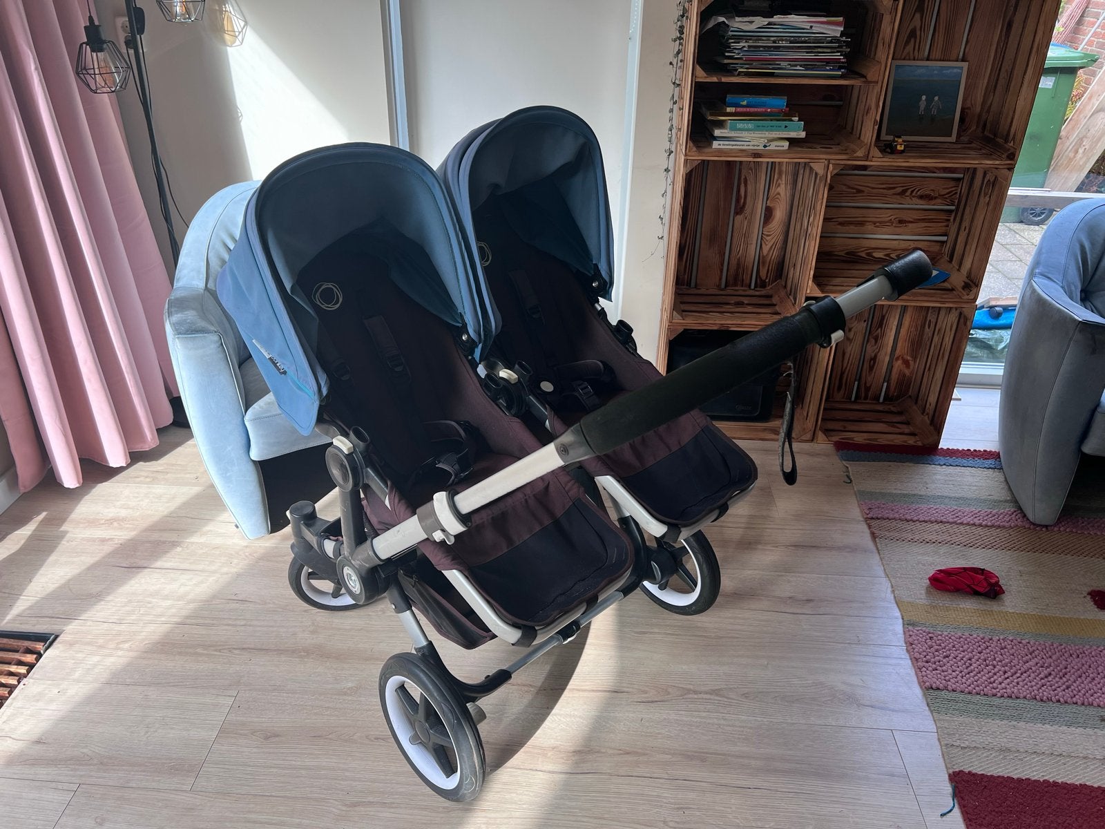 Bugaboo Donkey 2 Duo - Goed gebruikt, nog functioneel, Kinderen en Baby's, Ophalen, Gebruikt, Combiwagen, Duowagen