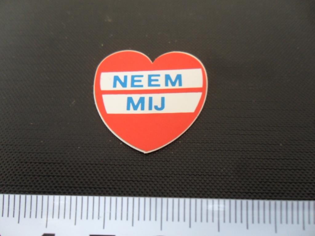 sticker NEEM MIJ, Ophalen, Zo goed als nieuw